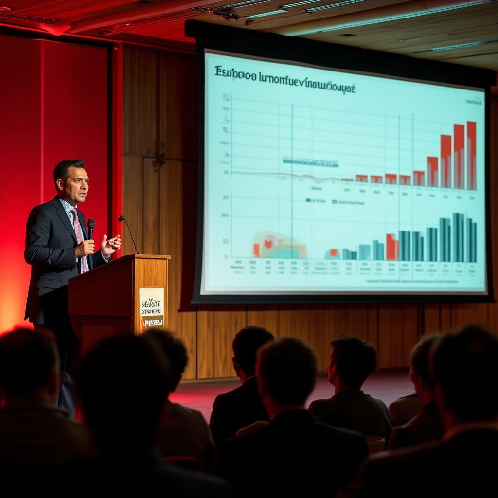 Presentación en conferencia económica